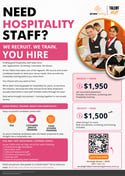 Talent Hub Flyer - Hospitality